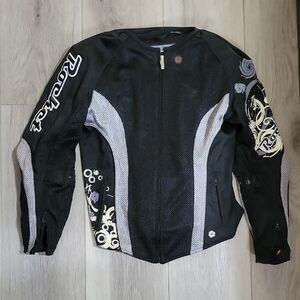 Joe Rocket Womens Large Black and Gray Motorcycle Jacket